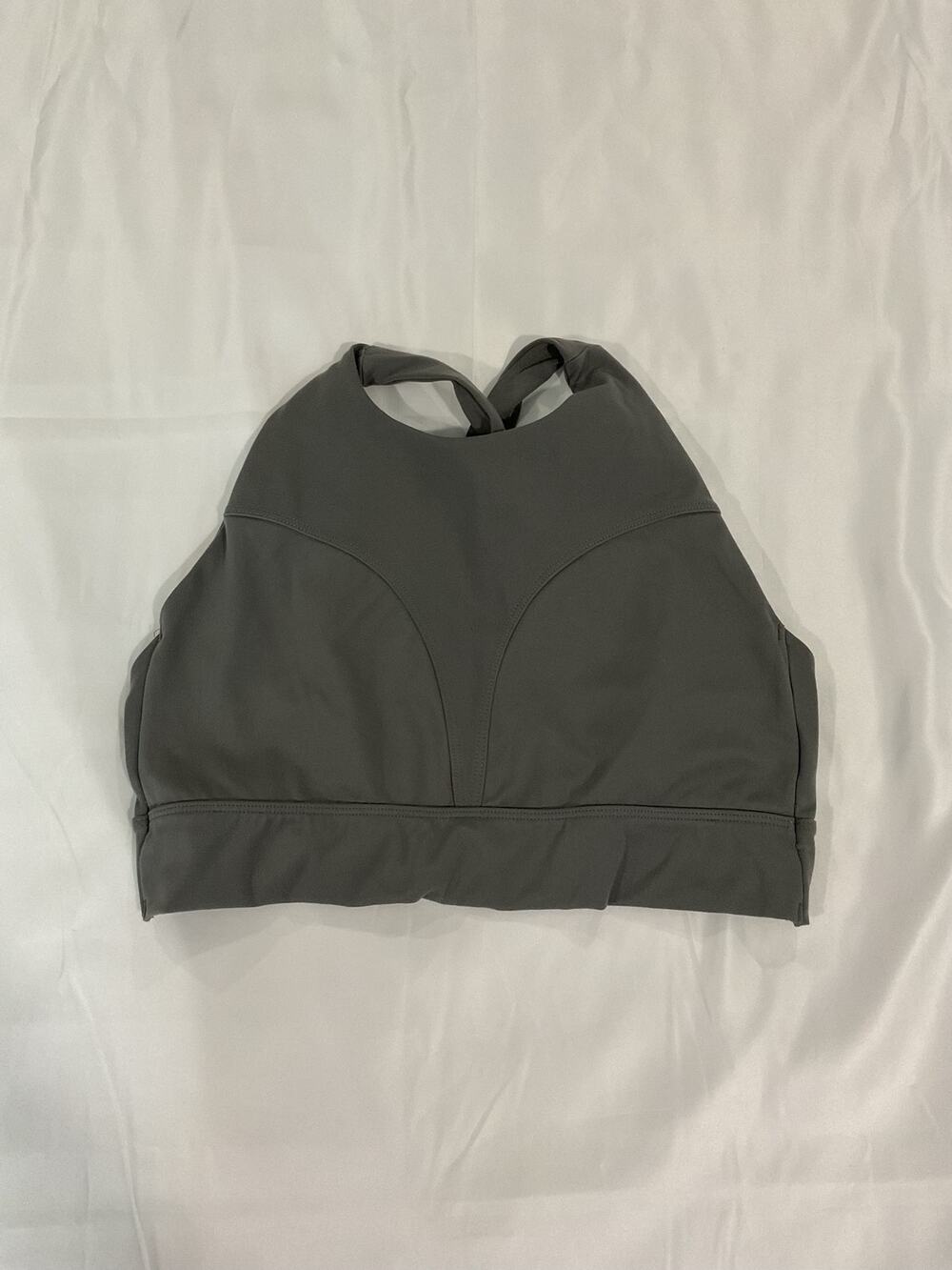 Alphalete Alphalux Gray Crossback Sports Bra Size Small